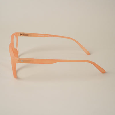 Voyage Air Orange Square Eyeglasses for Men & Women (T011MG4730-C4)