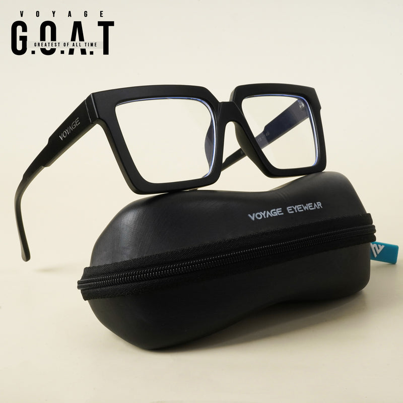 Voyage Goat Matt Black Wayfarer Eyeglasses for Men & Women (8774MG5165-C3)