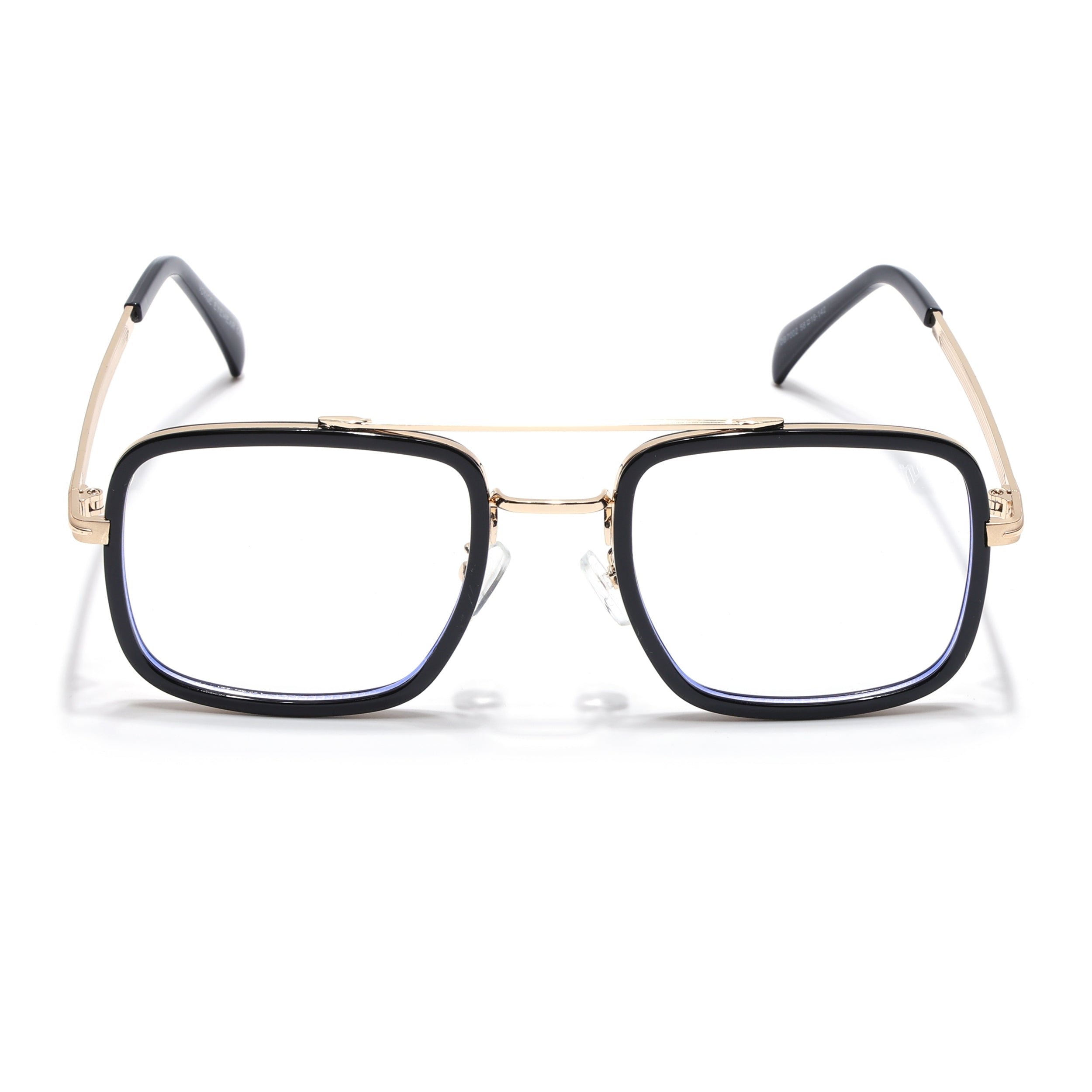 Voyage Black & Golden Wayfarer Eyeglasses for Men & Women (7002MG5265-C1)