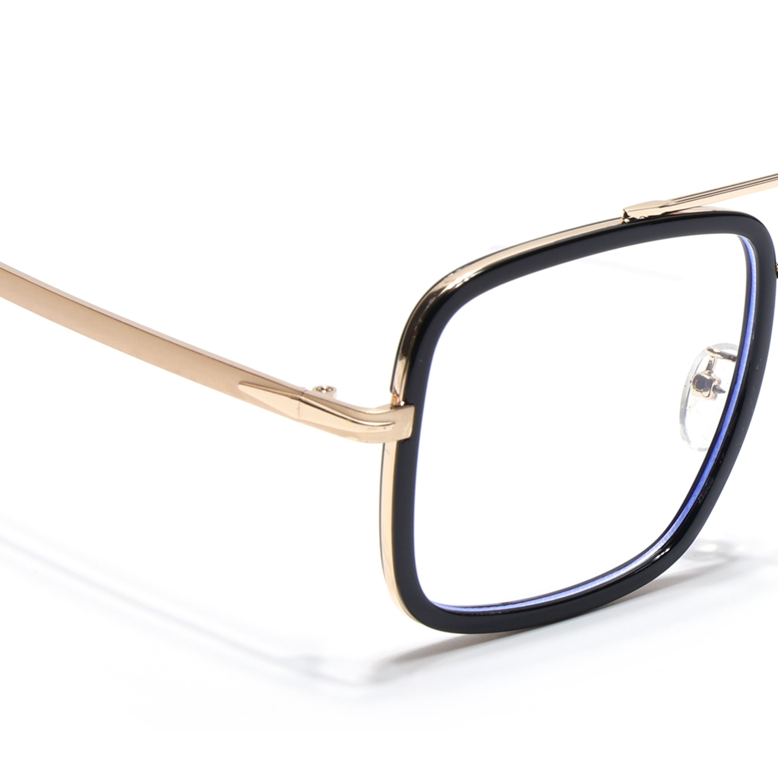 Voyage Black & Golden Wayfarer Eyeglasses for Men & Women (7002MG5265-C1)