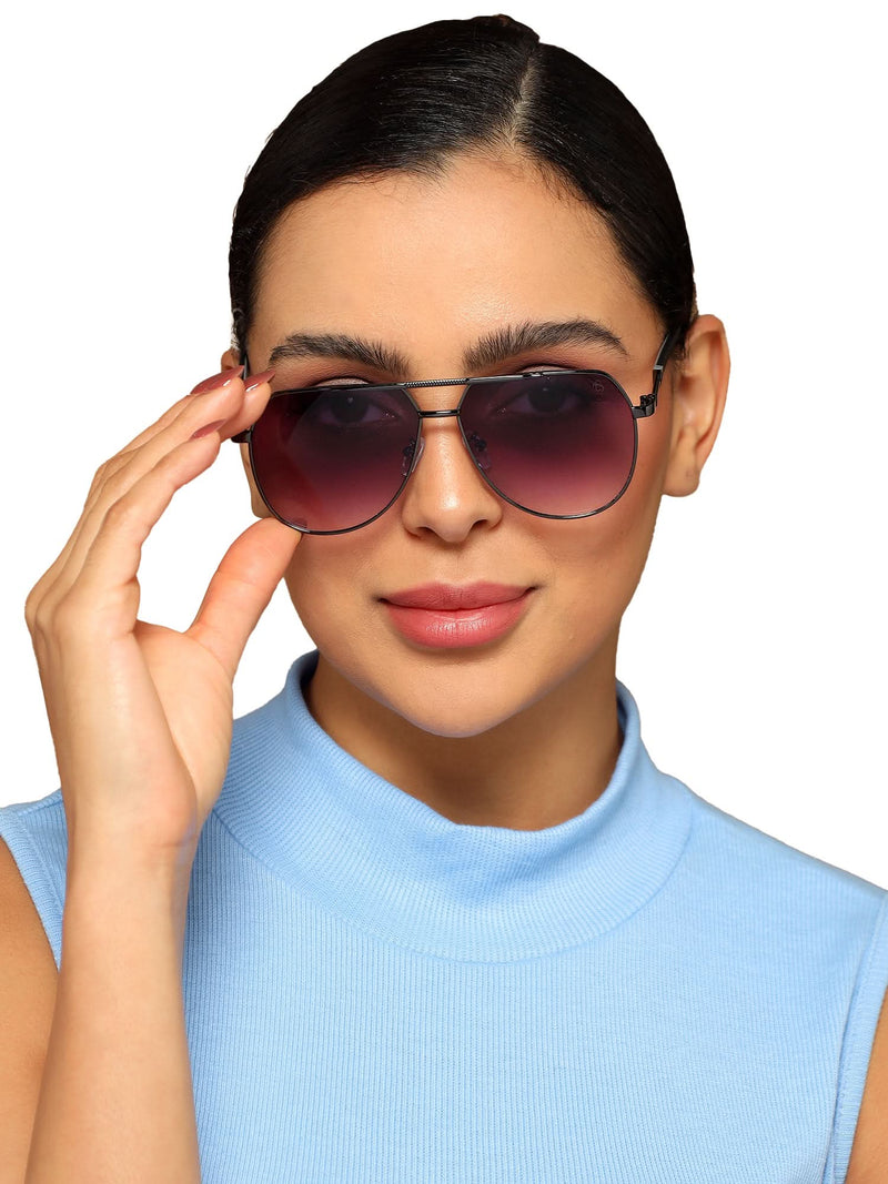 Eyejack Grey Aviator Sunglasses for Men & Women (7008CL870)