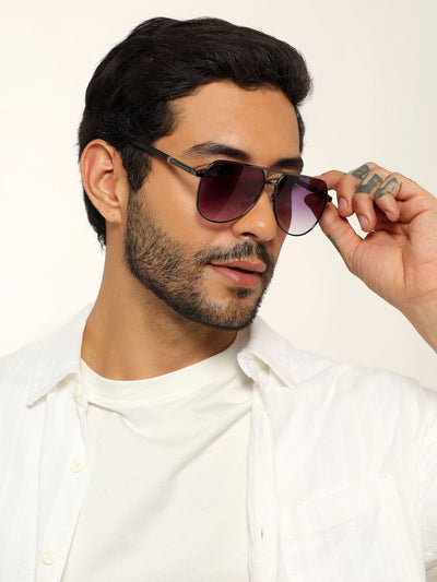 Eyejack Grey Aviator Sunglasses for Men & Women (7008CL870)