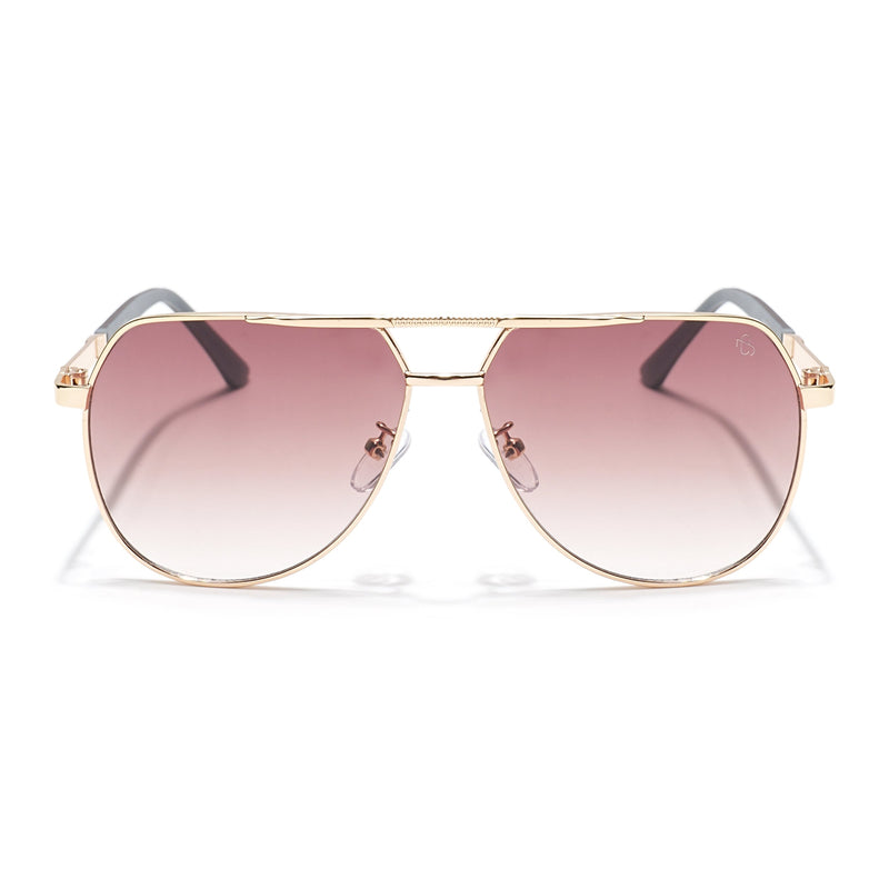 Eyejack Golden Aviator Sunglasses for Men & Women (7008CL872)