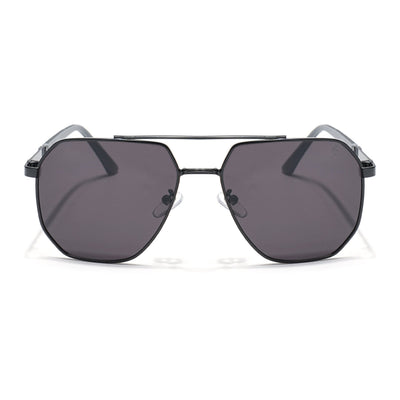 Eyejack Black Square Sunglasses for Men & Women (7009CL873)