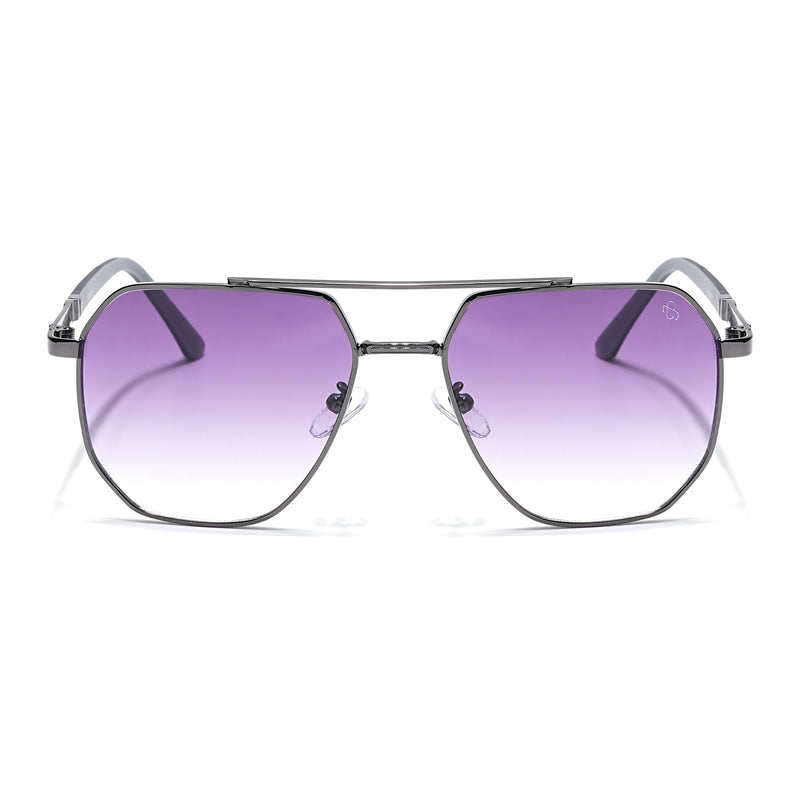 Eyejack Grey Square Sunglasses for Men & Women (7009CL874)