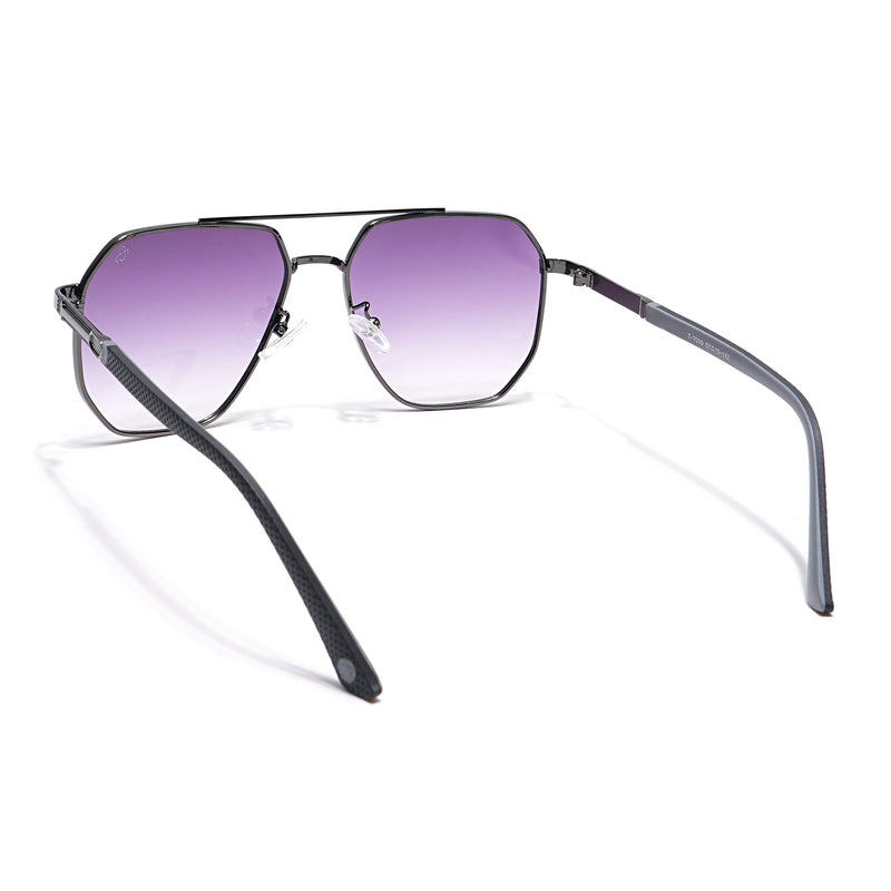 Eyejack Grey Square Sunglasses for Men & Women (7009CL874)