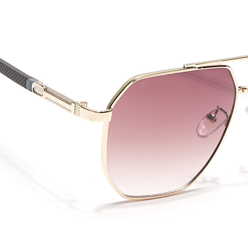 Eyejack Golden Square Sunglasses for Men & Women (7009CL875)