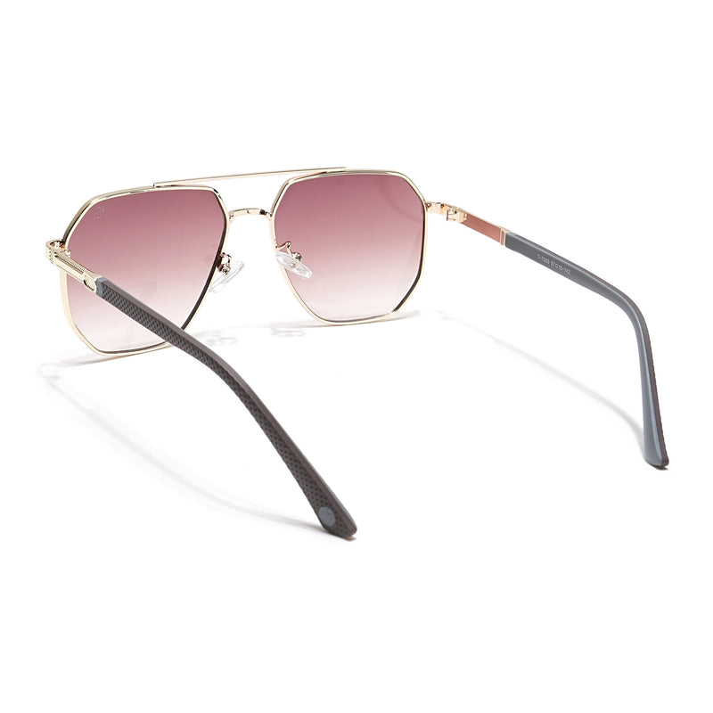 Eyejack Golden Square Sunglasses for Men & Women (7009CL875)