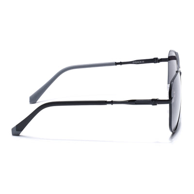 Eyejack Black Aviator Sunglasses for Men & Women (7013CL2122)