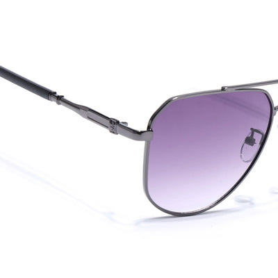 Eyejack Dark Grey Aviator Sunglasses for Men & Women (7013CL2123)