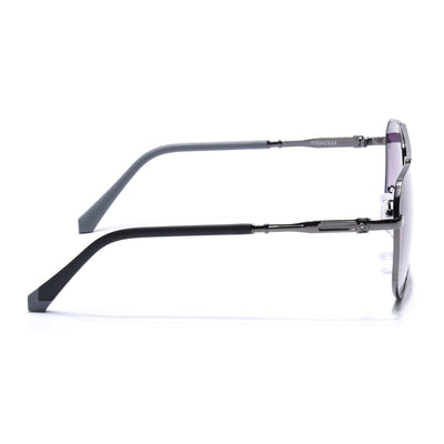 Eyejack Dark Grey Aviator Sunglasses for Men & Women (7013CL2123)