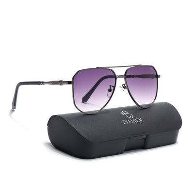 Eyejack Dark Grey Aviator Sunglasses for Men & Women (7013CL2123)