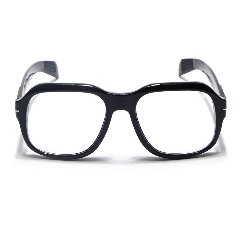 Voyage Shine Black Square Eyeglasses for Men & Women (7015MG4992-C1)