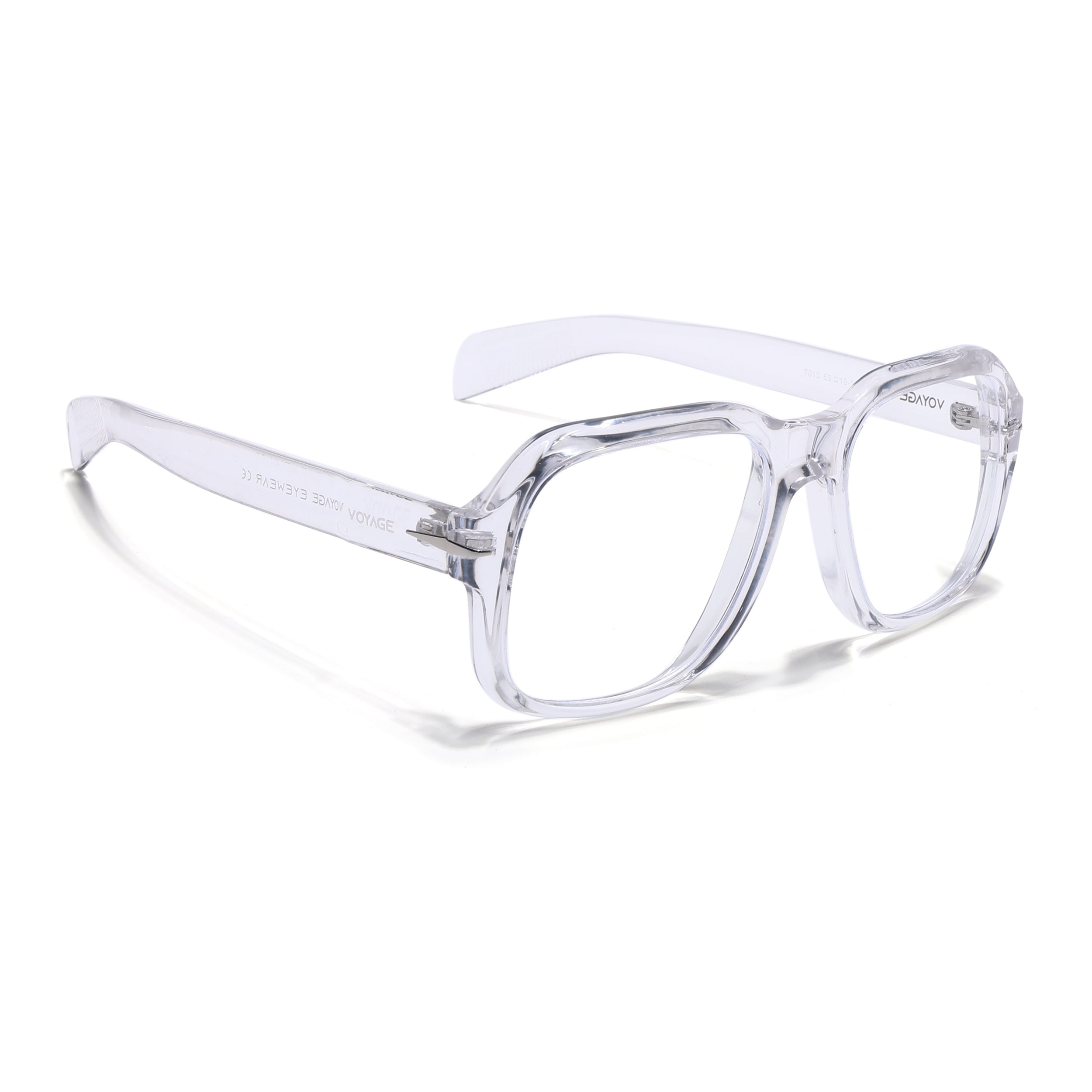Voyage Transparent Square Eyeglasses for Men & Women (7015MG4993-C2)
