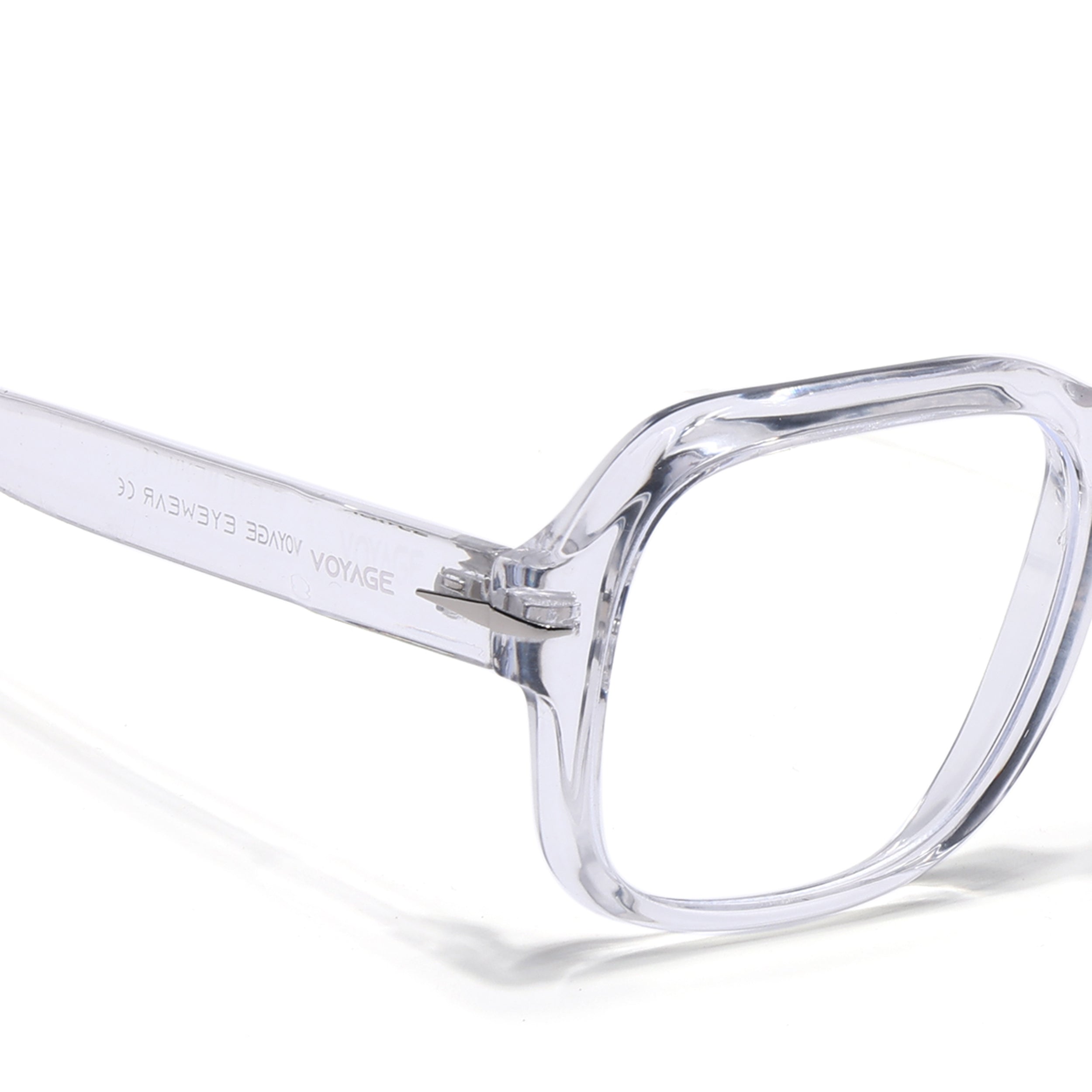 Voyage Transparent Square Eyeglasses for Men & Women (7015MG4993-C2)
