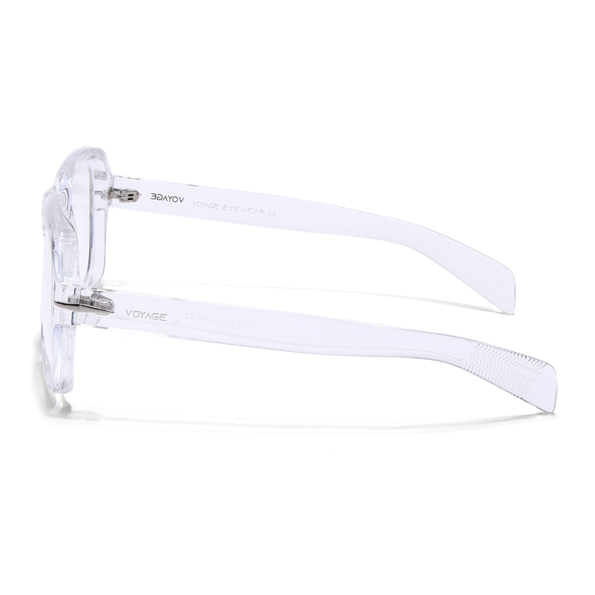 Voyage Transparent Square Eyeglasses for Men & Women (7015MG4993-C2)