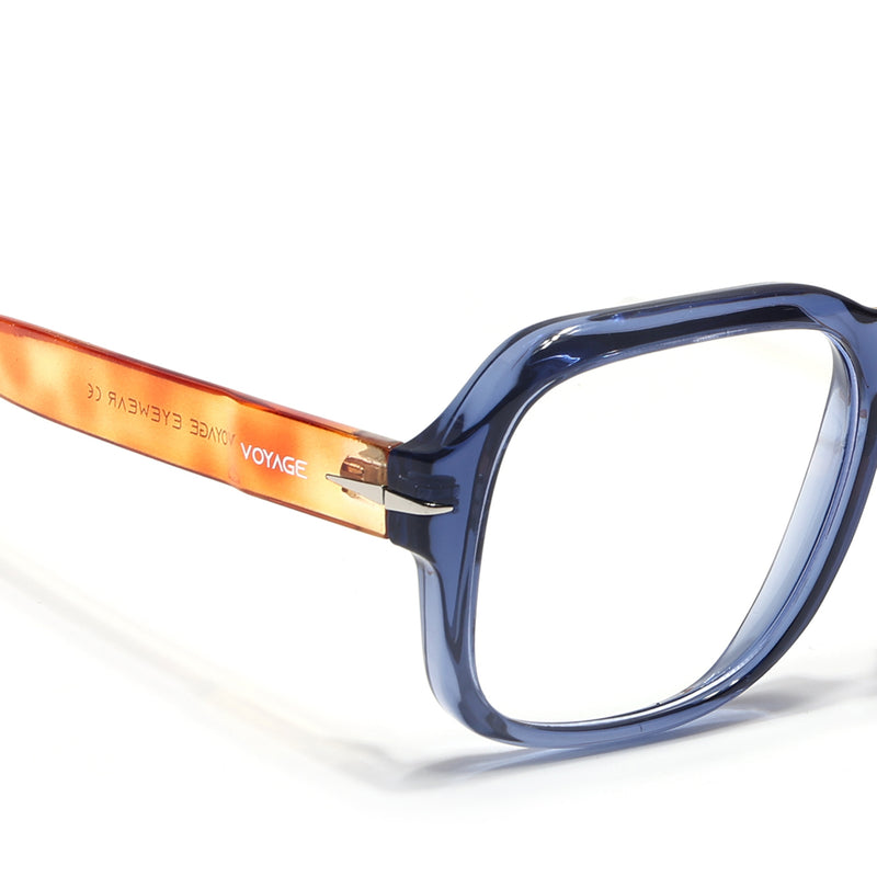 Voyage Transparent Blue Square Eyeglasses for Men & Women (7015MG4994-C3)