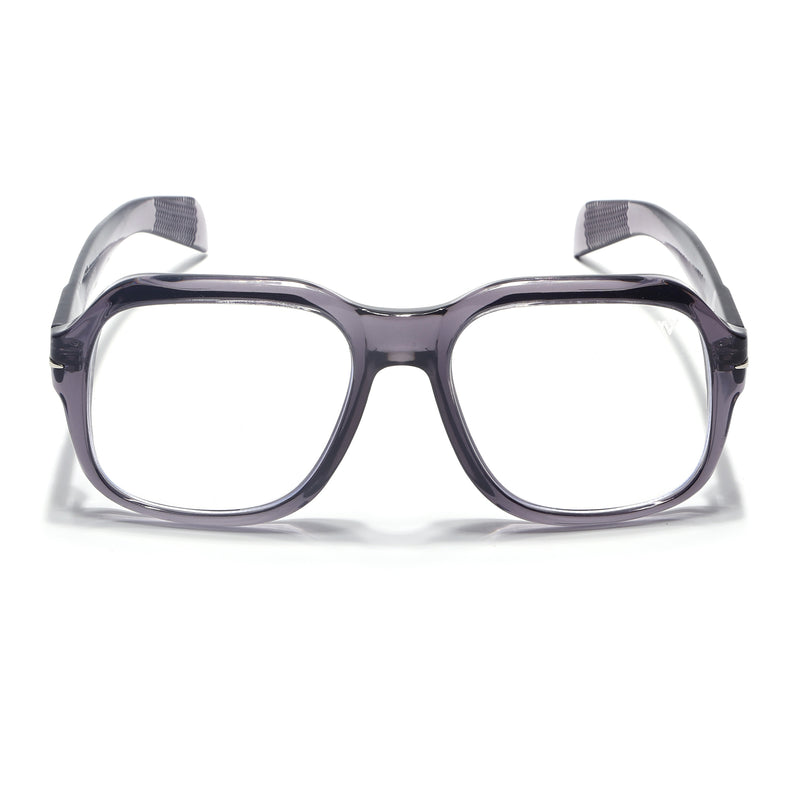 Voyage Transparent Light purple Square Eyeglasses for Men & Women (7015MG4995-C4)