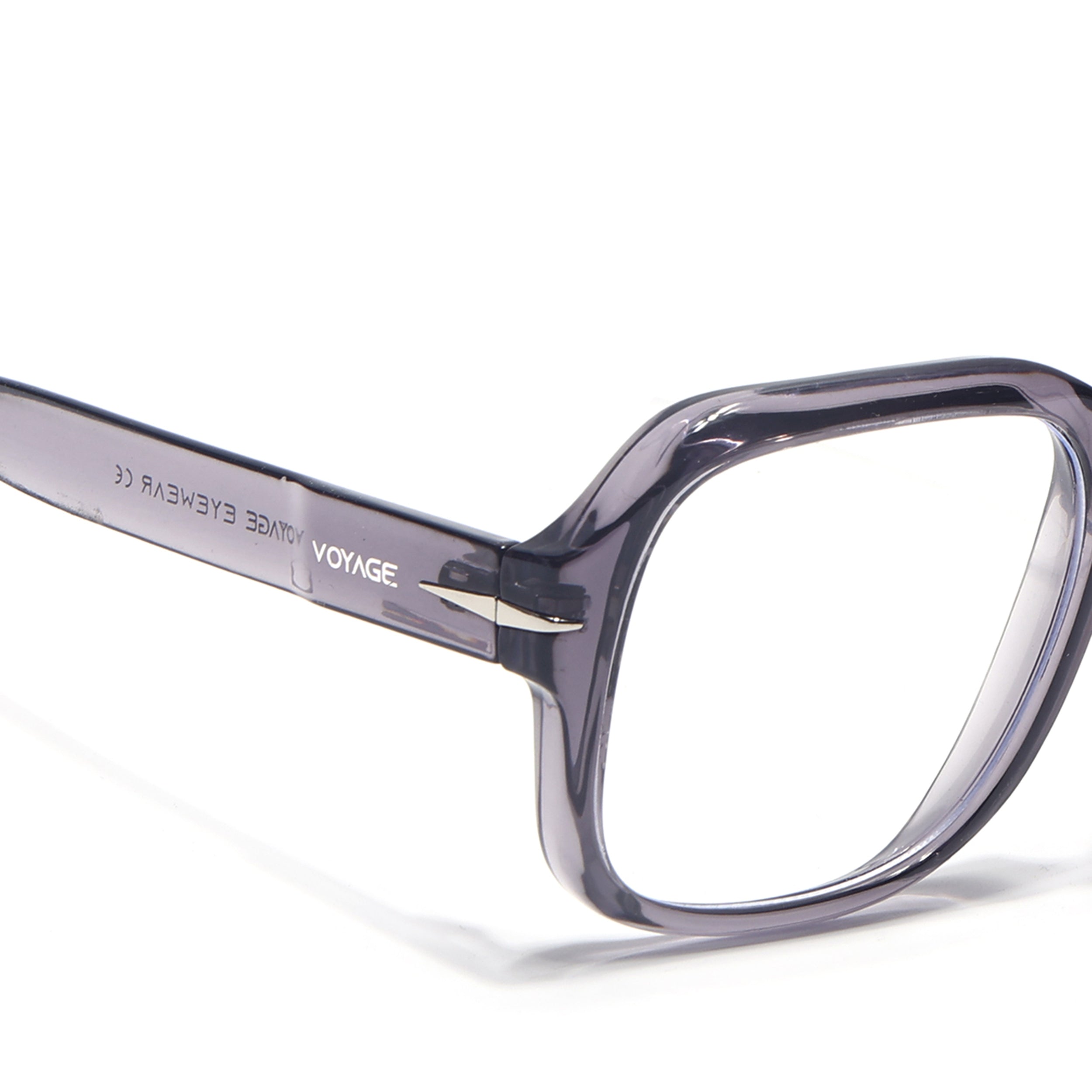 Voyage Transparent Light purple Square Eyeglasses for Men & Women (7015MG4995-C4)