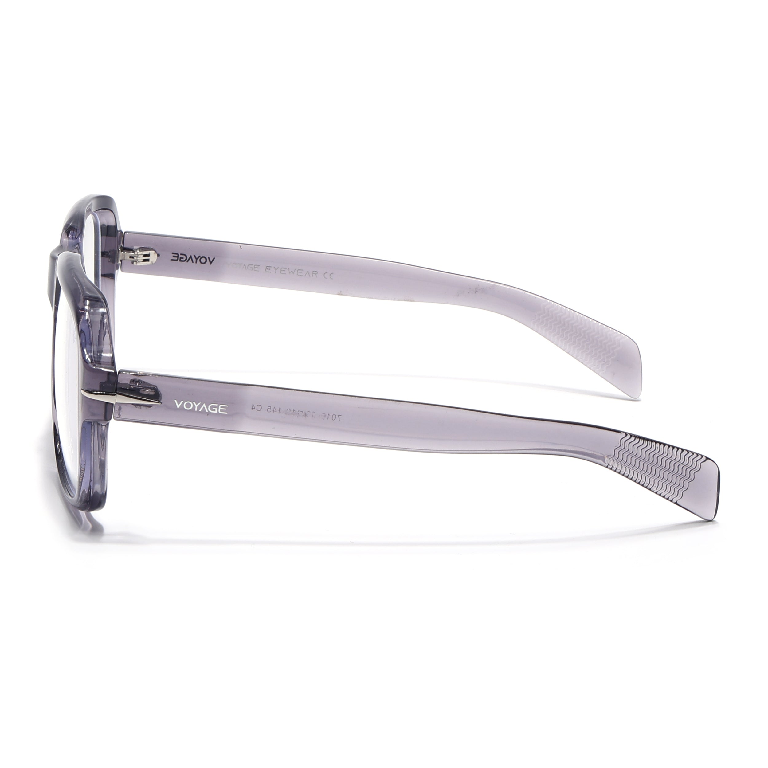 Voyage Transparent Light purple Square Eyeglasses for Men & Women (7015MG4995-C4)