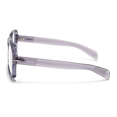 Voyage Transparent Light purple Square Eyeglasses for Men & Women (7015MG4995-C4)