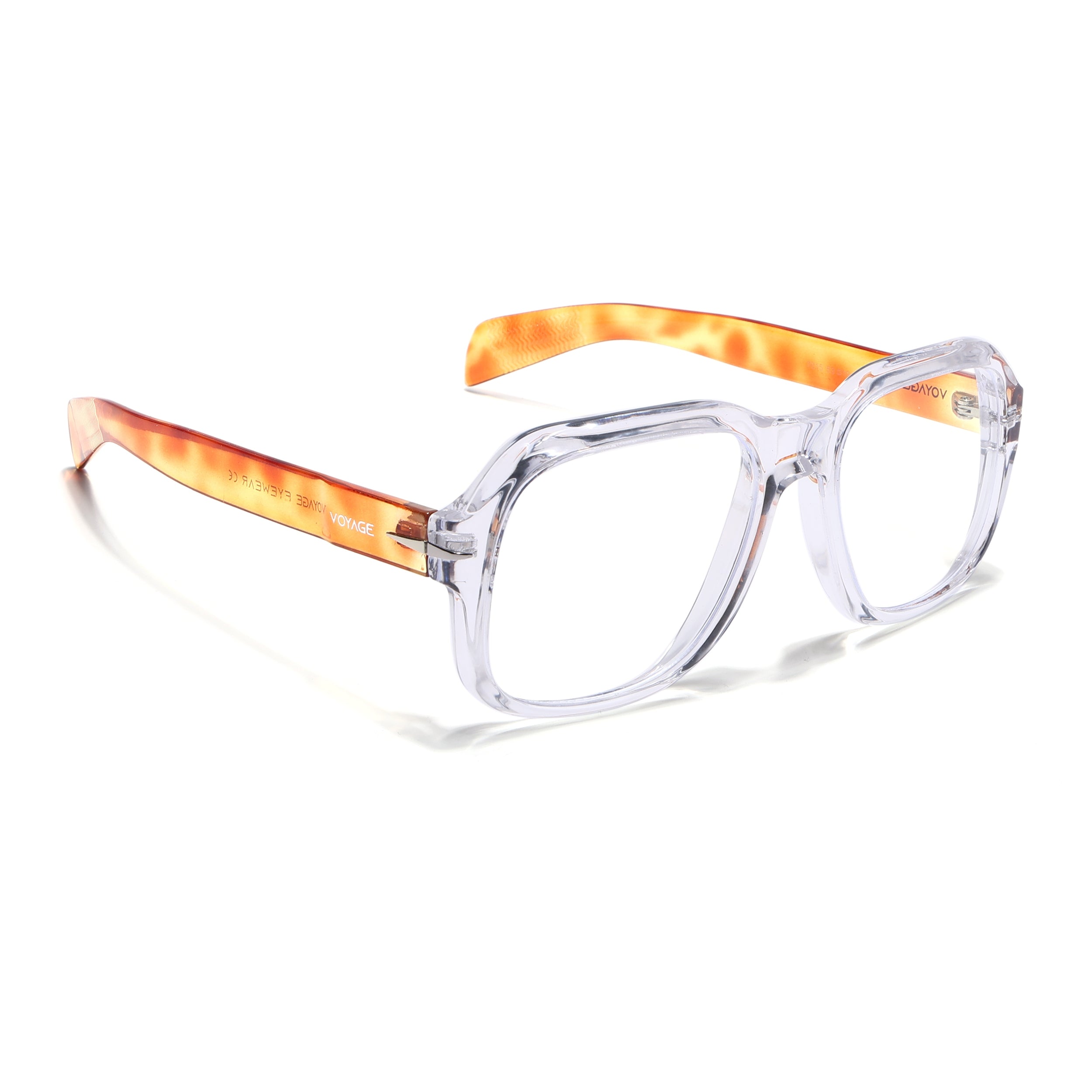 Voyage Transparent Square Eyeglasses for Men & Women (7015MG4996-C5)