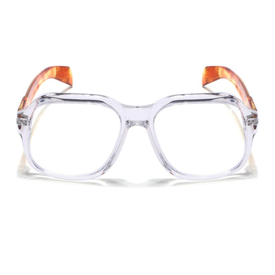 Voyage Transparent Square Eyeglasses for Men & Women (7015MG4996-C5)