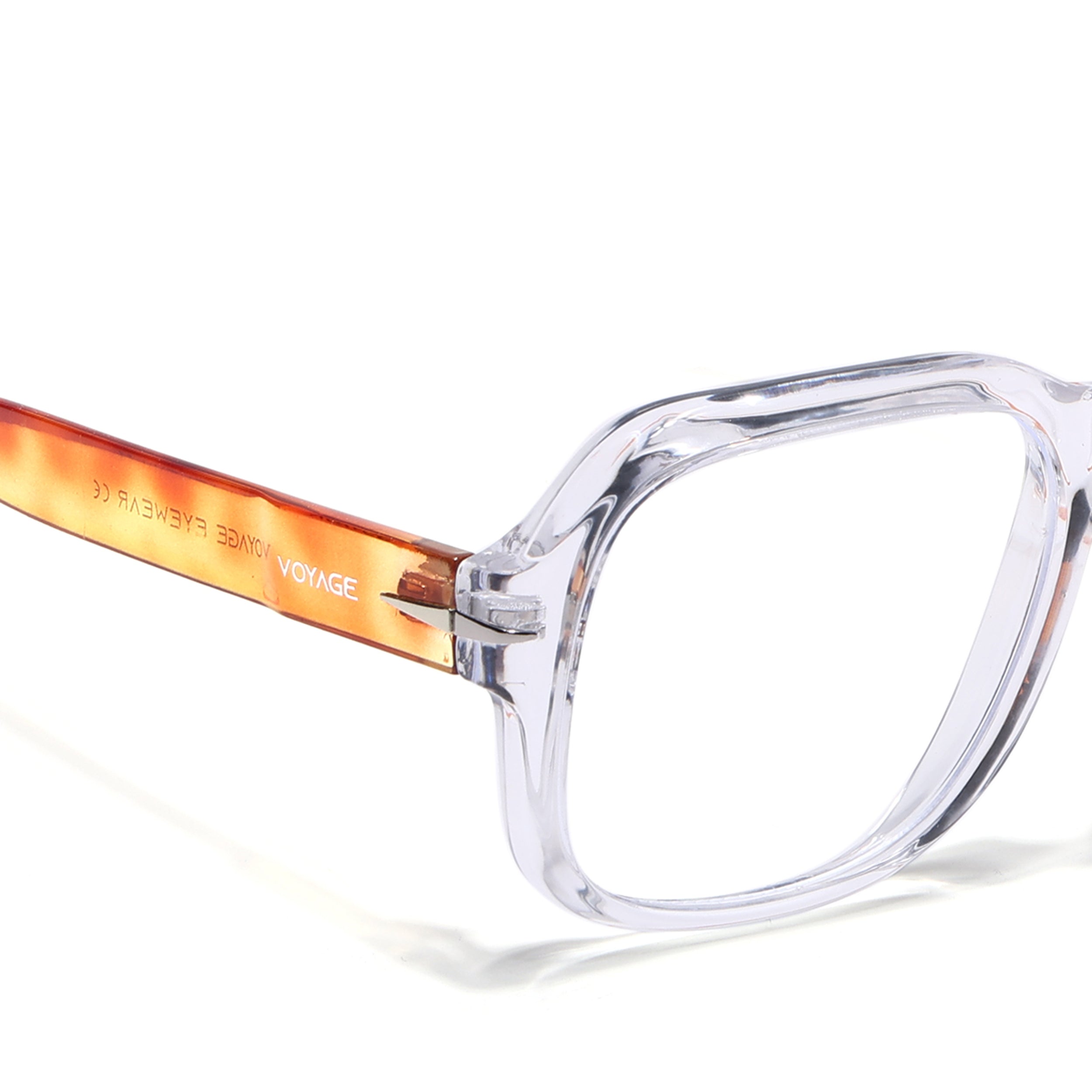 Voyage Transparent Square Eyeglasses for Men & Women (7015MG4996-C5)