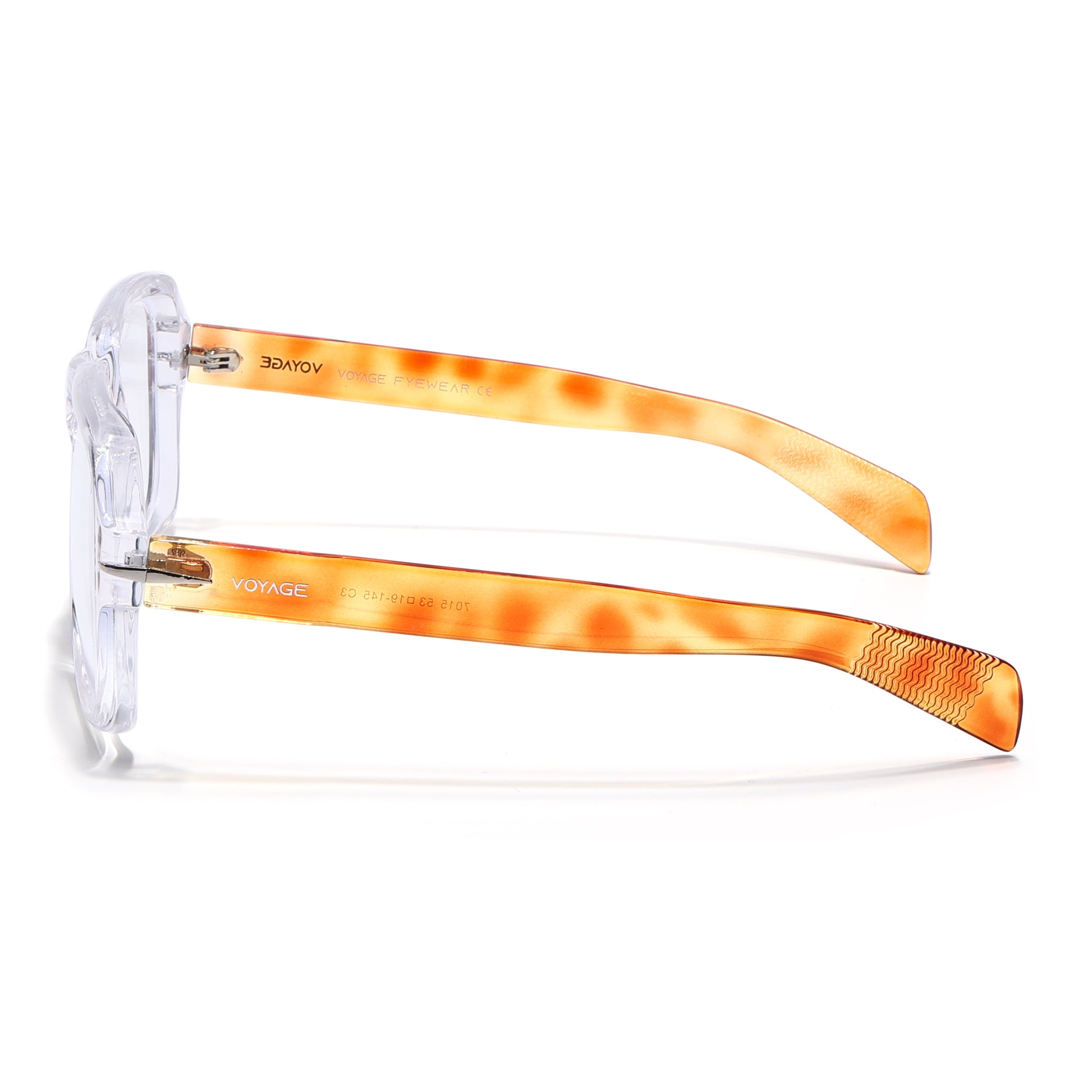 Voyage Transparent Square Eyeglasses for Men & Women (7015MG4996-C5)
