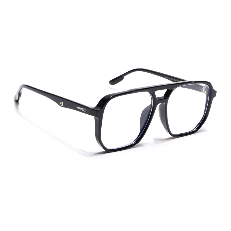 Voyage Maverick Shine Black Wayfarer Eyeglasses for Men & Women (7016MG5003-C1)