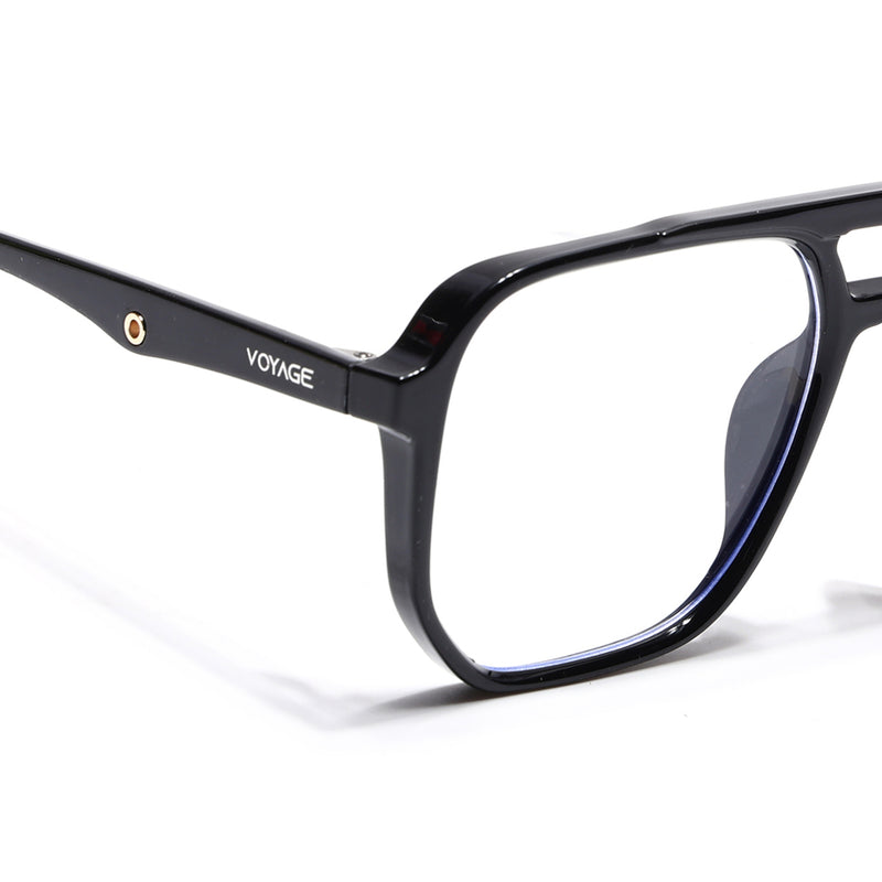 Voyage Maverick Shine Black Wayfarer Eyeglasses for Men & Women (7016MG5003-C1)