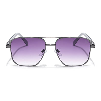 Eyejack Grey Square Sunglasses for Men & Women (7018CL827)