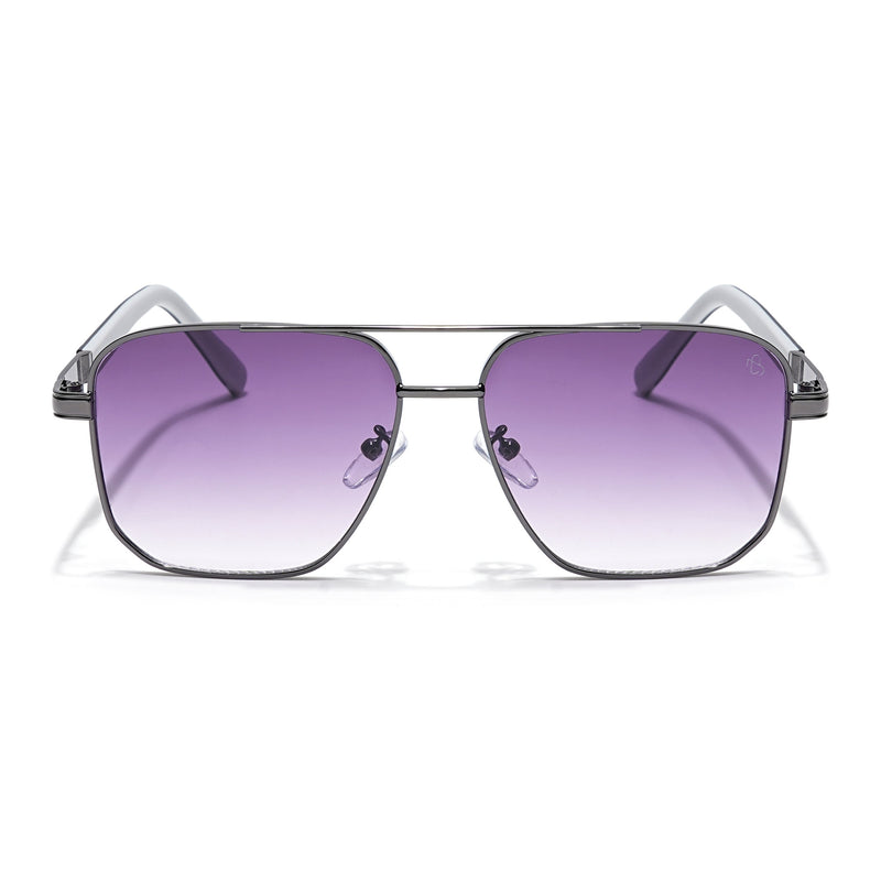 Eyejack Grey Square Sunglasses for Men & Women (7018CL827)