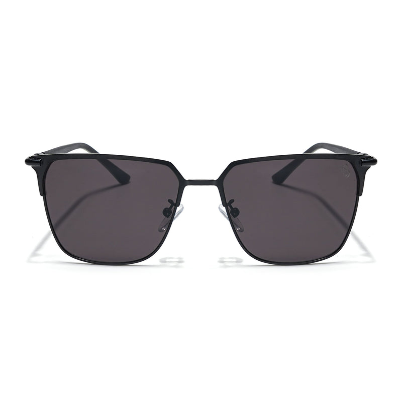 Eyejack Black Square Sunglasses for Men & Women (7021CL852)