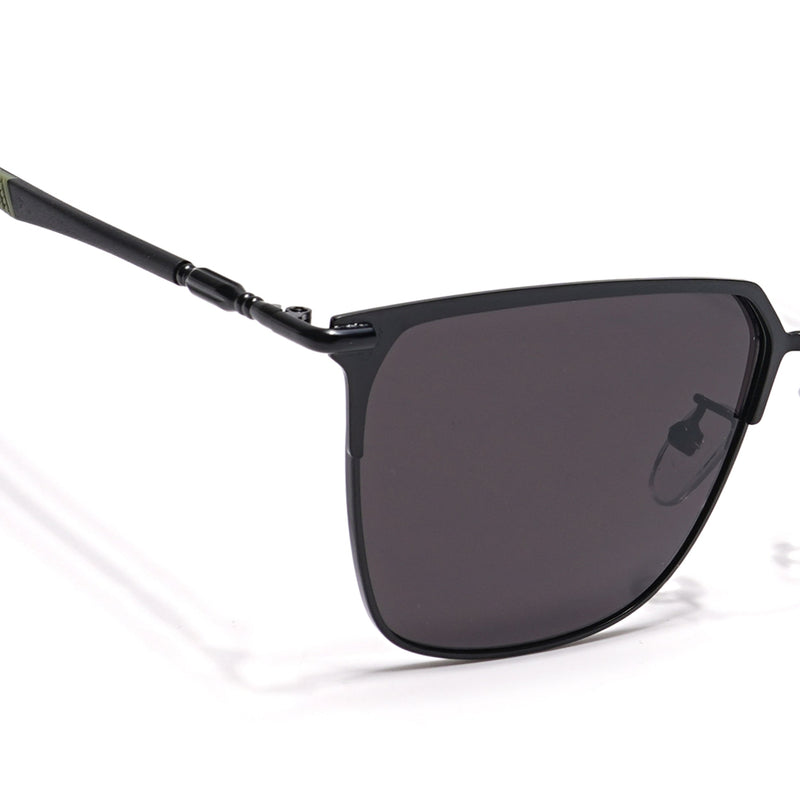 Eyejack Black Square Sunglasses for Men & Women (7021CL852)