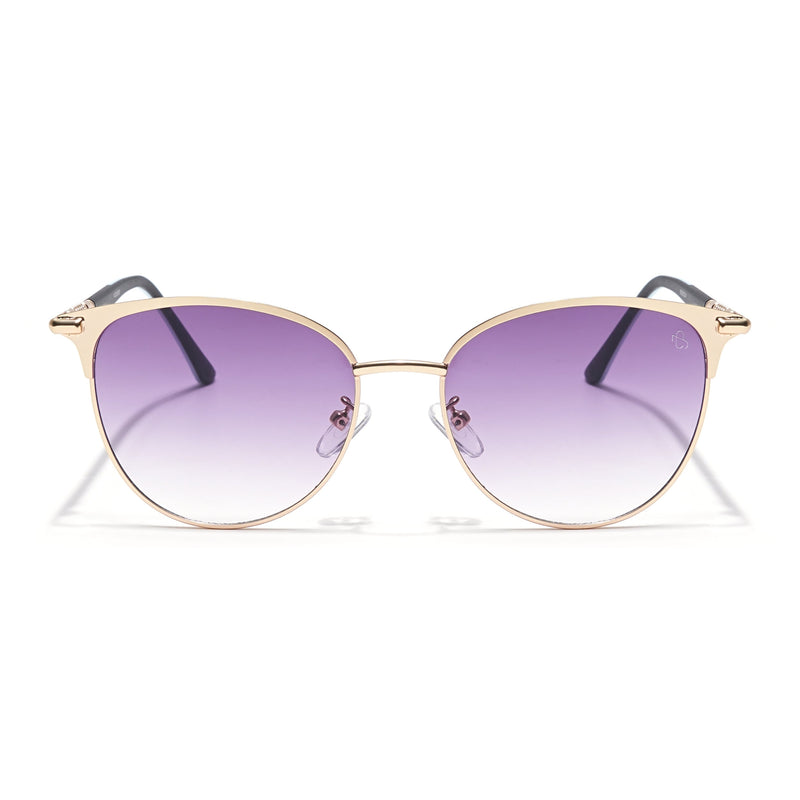 Eyejack Golden Cateye Sunglasses for Women (7031CL820)