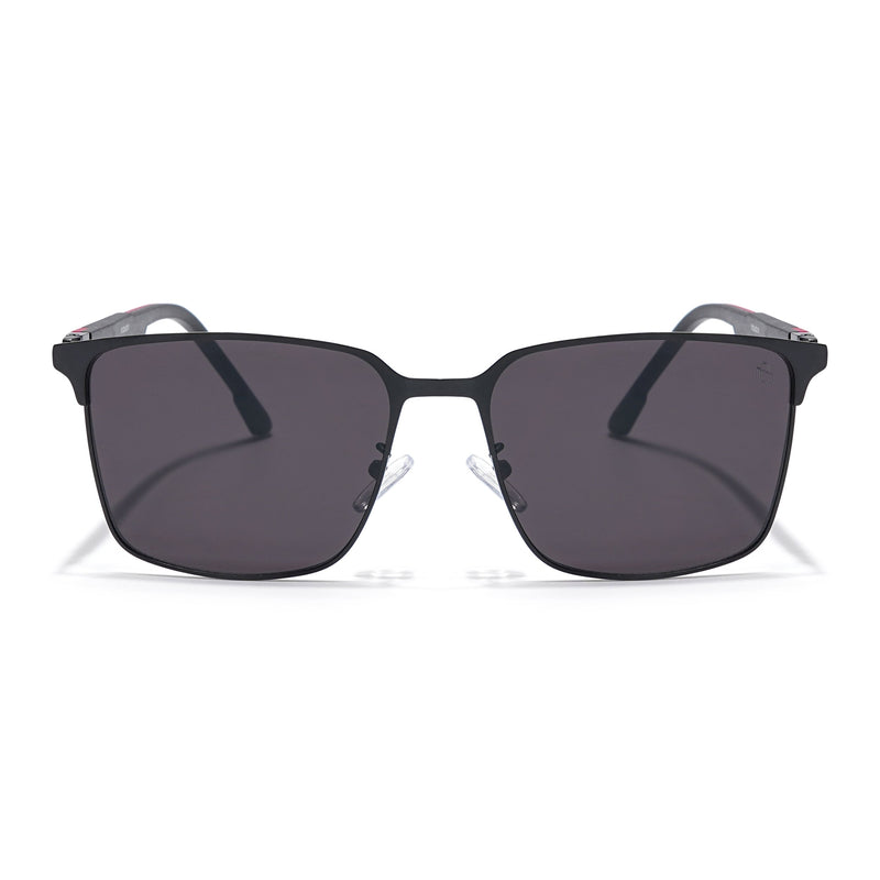 Eyejack Black Square Sunglasses for Men & Women (7032CL897)