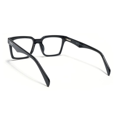 Voyage Visionary Select Shine Black Square Eyeglasses for Men & Women (7050SLMG6412-C1)