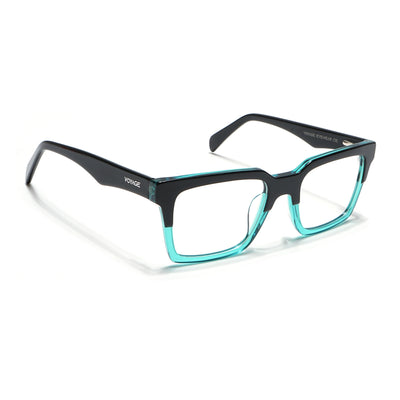 Voyage Visionary Select Black & Green Square Eyeglasses for Men & Women (7050SLMG6416-C5)