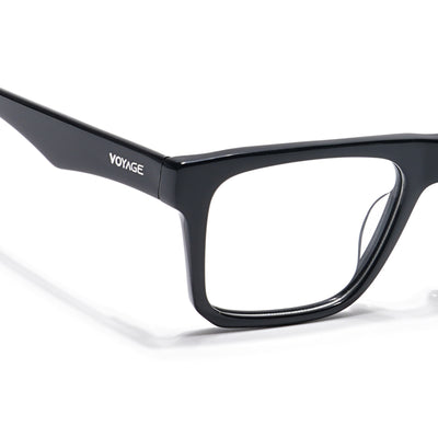 Voyage Visionary Select Shine Black Square Eyeglasses for Men & Women (7059SLMG6417-C1)