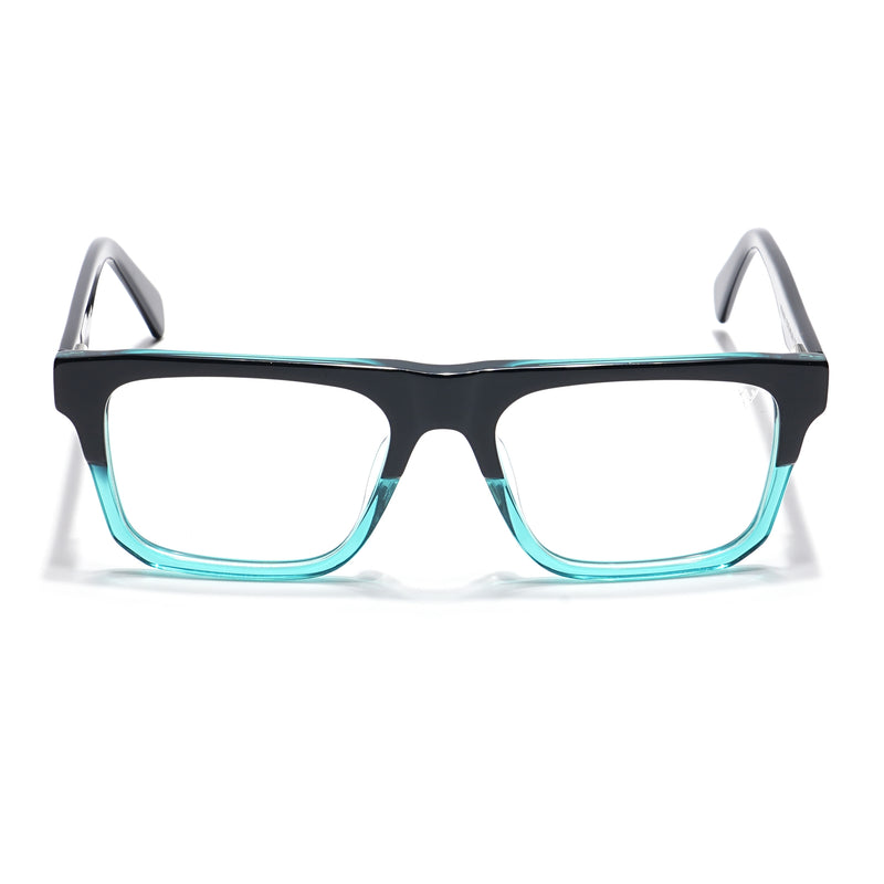 Voyage Visionary Select Black & Green Square Eyeglasses for Men & Women (7059SLMG6420-C4)