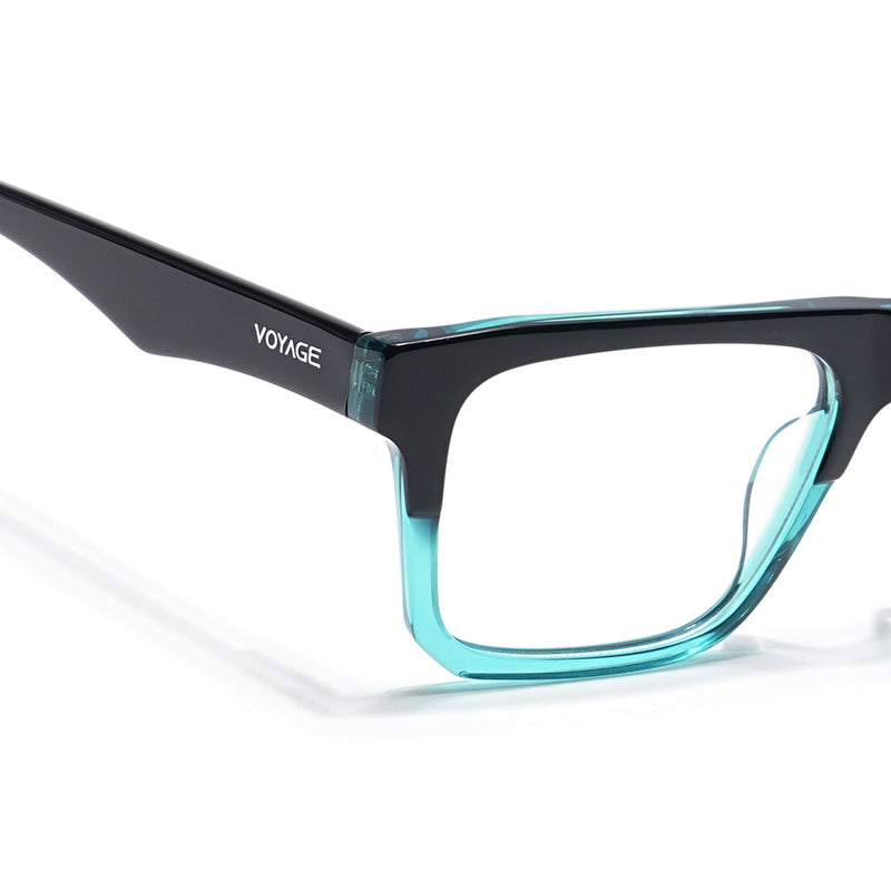 Voyage Visionary Select Black & Green Square Eyeglasses for Men & Women (7059SLMG6420-C4)