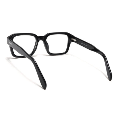 Voyage Glaze Black Square Eyeglasses for Men & Women (7060SLMG6478-C1)