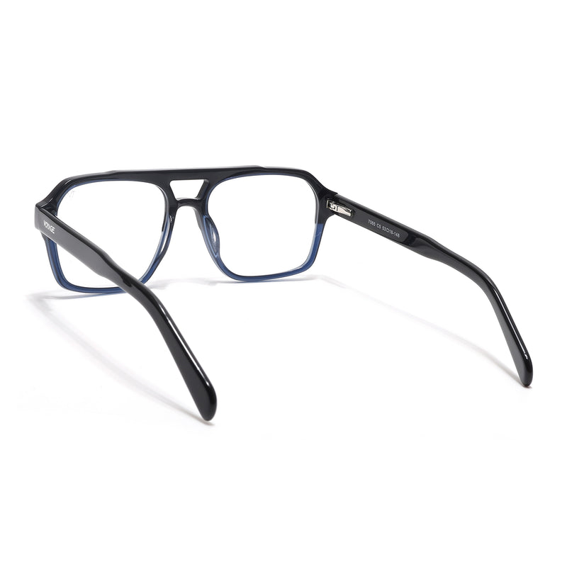 Voyage Glaze Navy Blue Square Acetate Eyeglasses for Men & Women (7065SLMG6477-C5)