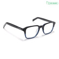 Voyage Glaze Black & Blue Square Eyeglasses for Men & Women (7066SLMG6486-C5)