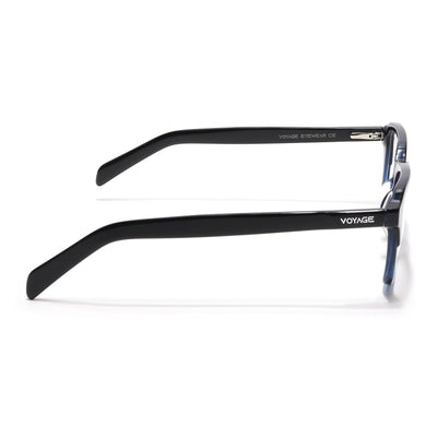 Voyage Glaze Black & Blue Square Eyeglasses for Men & Women (7066SLMG6486-C5)