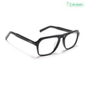 Voyage Glaze Shine Black Square Eyeglasses for Men & Women (7067SLMG6487-C1)