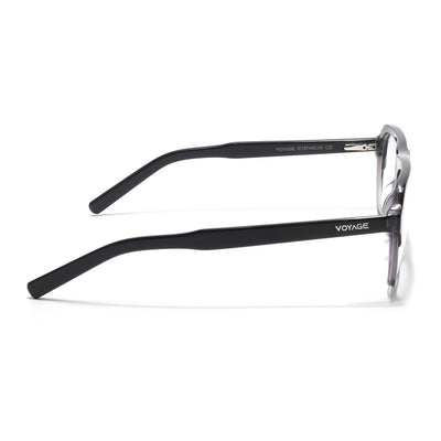 Voyage Glaze Black & Grey Square Eyeglasses for Men & Women (7067SLMG6488-C2)