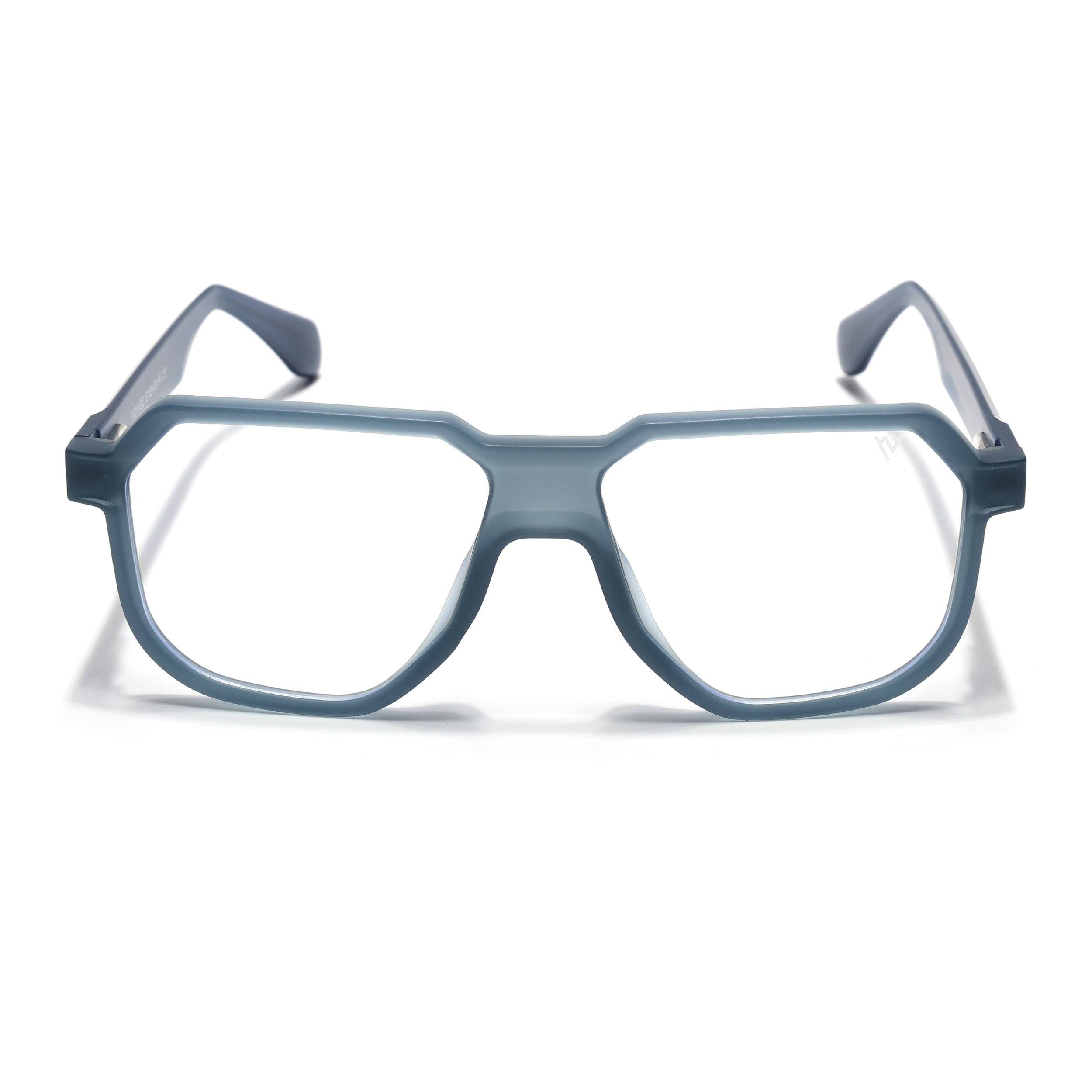 Prizm | Grey Hexagonal Eyeglasses for Men & Women (7118FMG6719-C2)