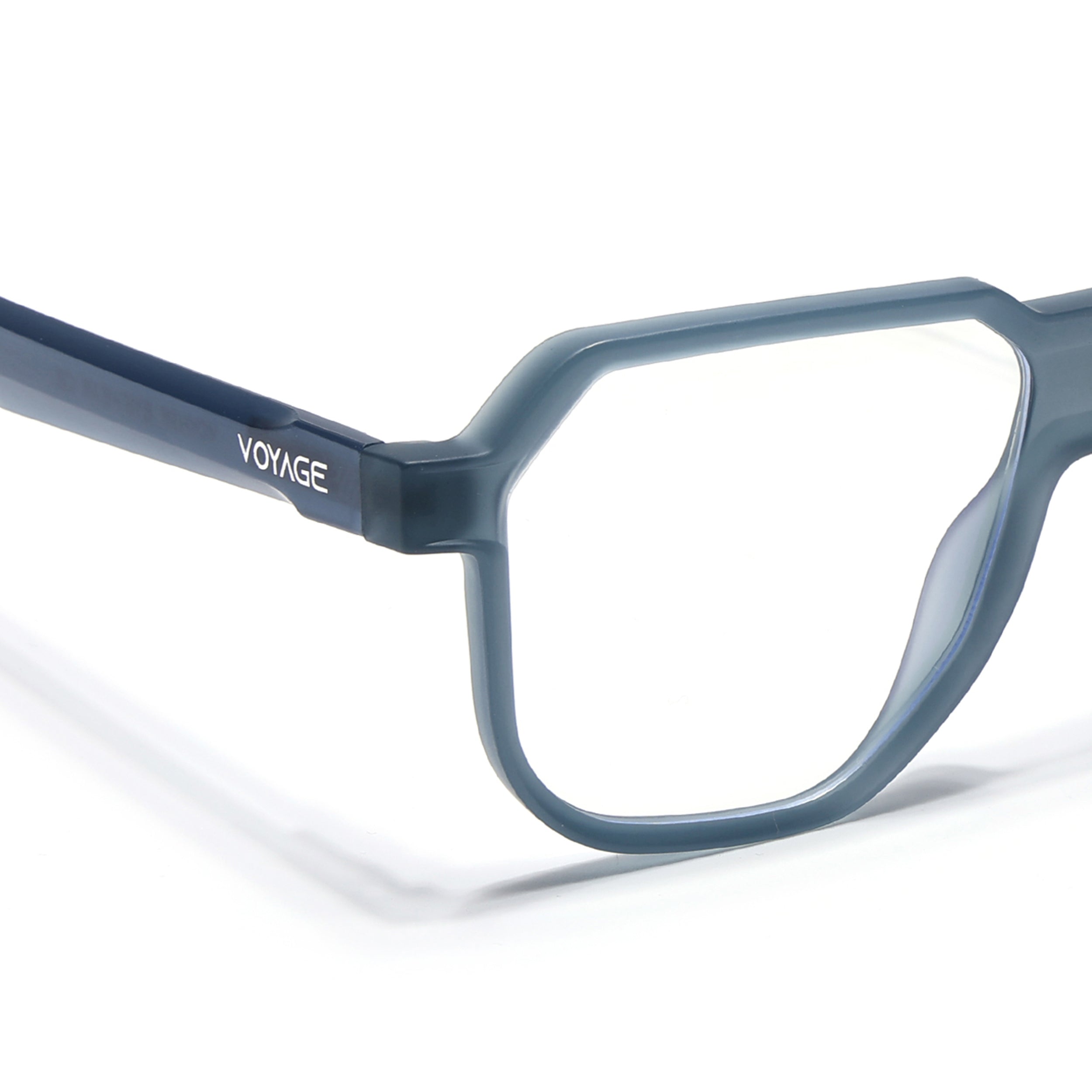 Prizm | Grey Hexagonal Eyeglasses for Men & Women (7118FMG6719-C2)